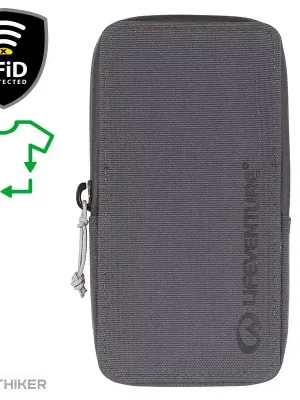 Lifeventure RFiD Recycled pouzdro na telefon a platební karty, šedá Novinka