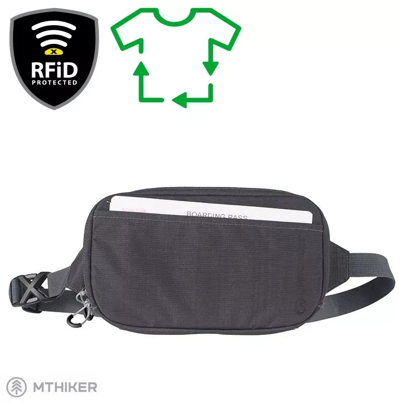 Víkendová Akce Lifeventure RFiD Travel Belt Pouch Recycled ledvinka šedá