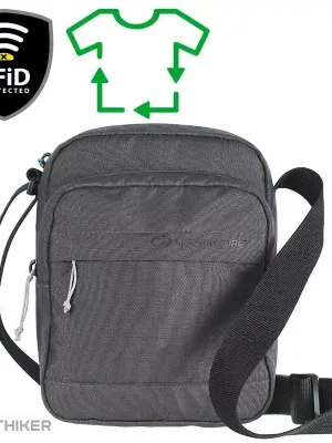 Must-Have Lifeventure RFiD Recycled taška na rameno, šedá
