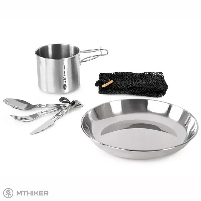 Jen Po Omezenou Doba GSI Outdoors Glacier Stainless 1 Person Set sada nádobí
