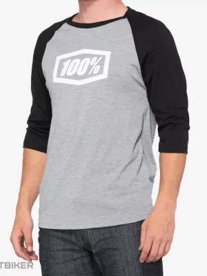 Zlevněný 100% Icon 3/4 Sleeve Tech triko, grey/black