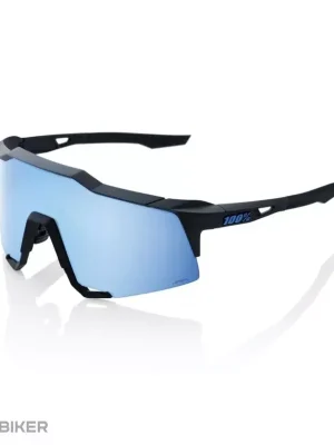 Zlevněný 100% Speedcraft brýle, matte black/HiPER Blue Multilayer Mirror Lens