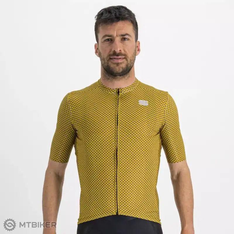 Dokud Zásoby Vydrží Sportful Checkmate dres, žlutá/starorůžová