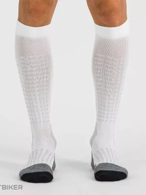 Sportful APEX LONG ponožky, bílá/žlutá Must-Have