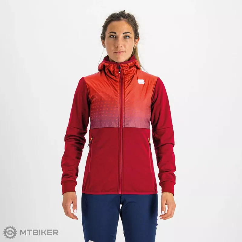 Sportful RYTHMO dámská bunda, tmavě růžová/červená Značkový