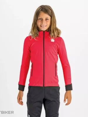 Cenová Bomba Sportful SQUADRA dětská bunda, černá/grepfruit