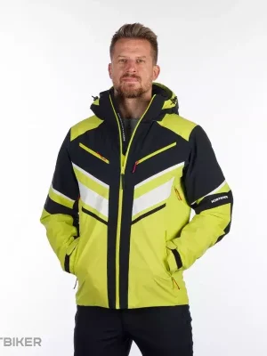 Nejprodávanější Northfinder EARL lyžařská bunda, limegreen/black