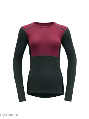 Devold Lauparen Merino 190 dámské tričko, beetroot/woods/ink Nová Kolekce