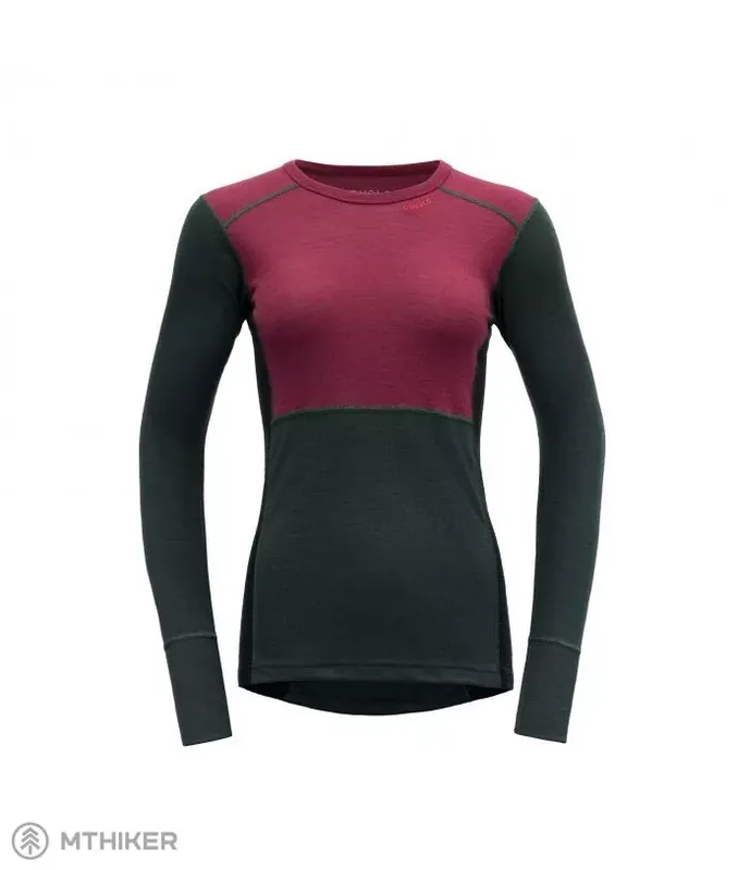 Devold Lauparen Merino 190 dámské tričko, beetroot/woods/ink Nová Kolekce