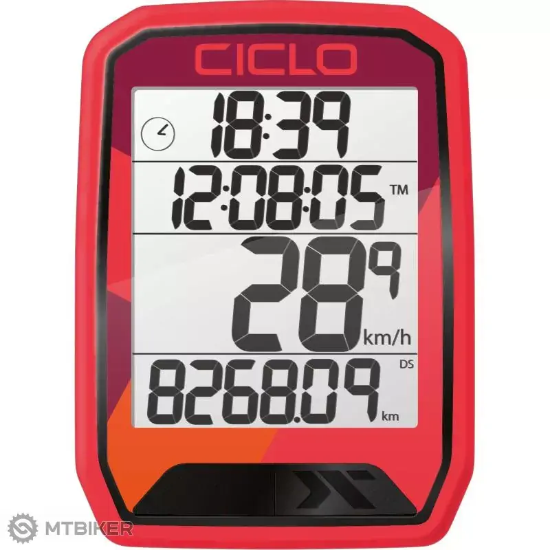 CICLO PROTOS 213 cyklopočítač, červený Bezpečná Platba