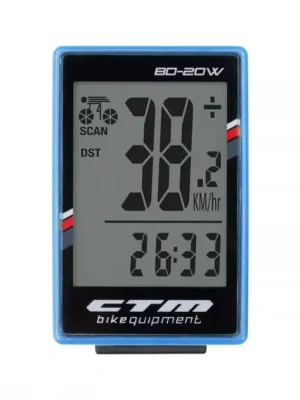 CTM BD-20W cyklopočítač, modrá Must-Have