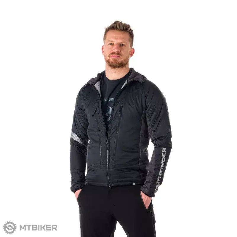 Northfinder NOLAN trekingová hybrid bunda, černá Must-Have