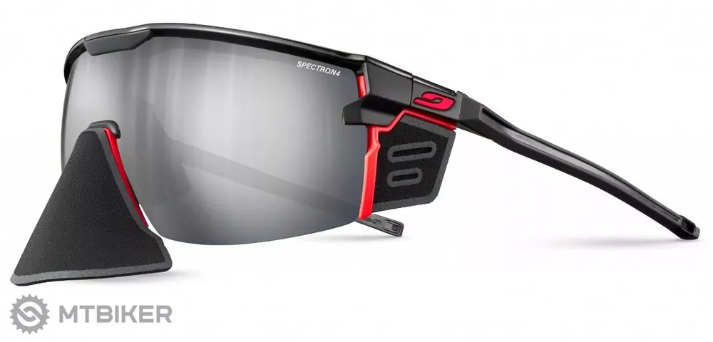 Julbo ULTIMATE COVER brýle, Spectron 4, černá/červená Výhodná Nabídka