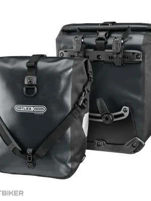 Autentický ORTLEB Sport-Roller QL2.1 tašky na nosič, 2x14.5 l, pár, tmavě šedá