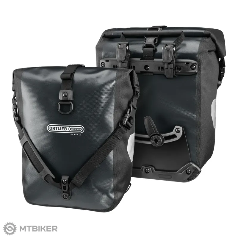 Autentický ORTLEB Sport-Roller QL2.1 tašky na nosič, 2x14.5 l, pár, tmavě šedá