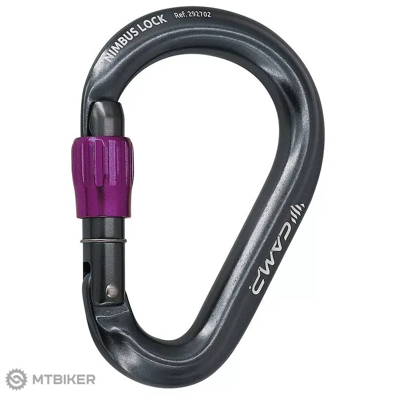 CAMP Nimbus Lock karabina, gun metal/fuchsia Expresní Doručení
