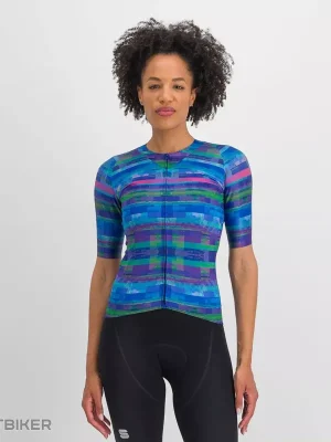 Sportful GLITCH BOMBER dámský dres, multicolor blue Cenový Hit