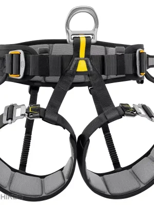 Aktuální Petzl FALCON sedací úvaz, černá/žlutá