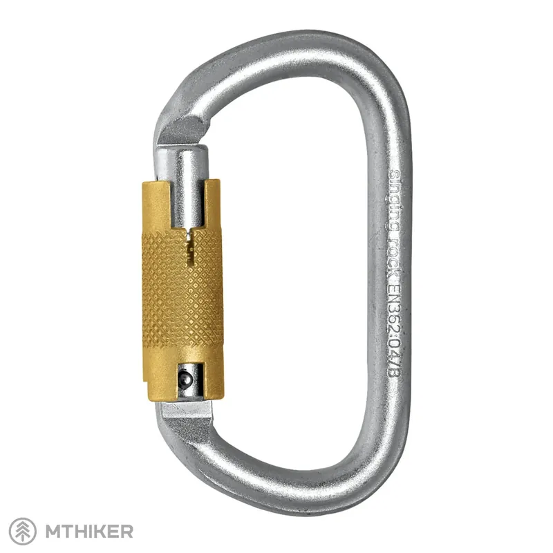 Singing rock Ovál Steel Triple Lock karabina Vysoce Kvalitní