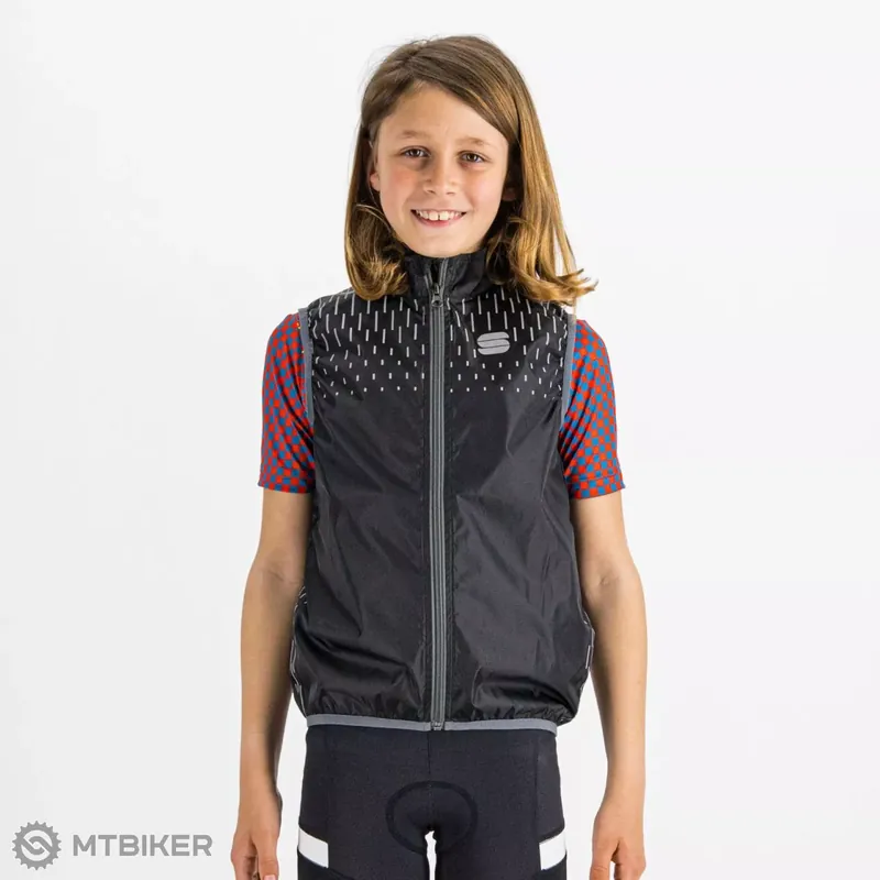 Super Cena Sportful Kid Reflex dětská vesta, černá