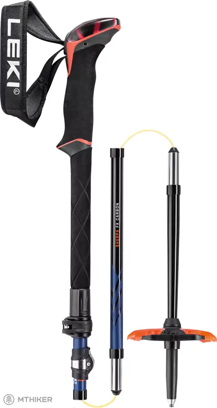 LEKI Sherpa FX Carbon hole, 110 - 130 cm, midnight blue/darkblue/bright red Cenový Hit