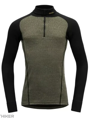 Devold Duo Active Merino 205 Zip Neck tričko, lichen/caviar Koupit Online
