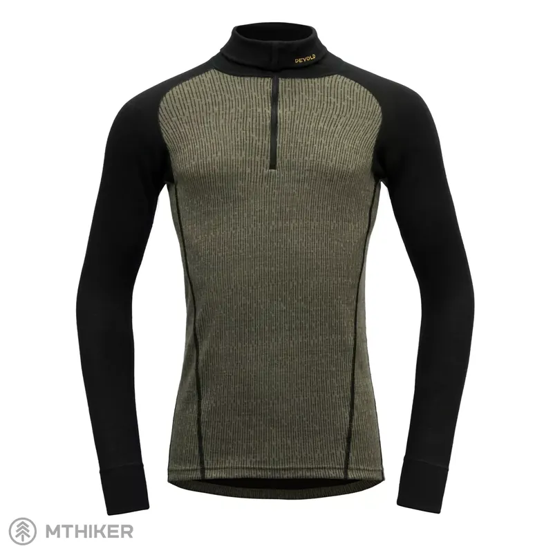 Devold Duo Active Merino 205 Zip Neck tričko, lichen/caviar Koupit Online