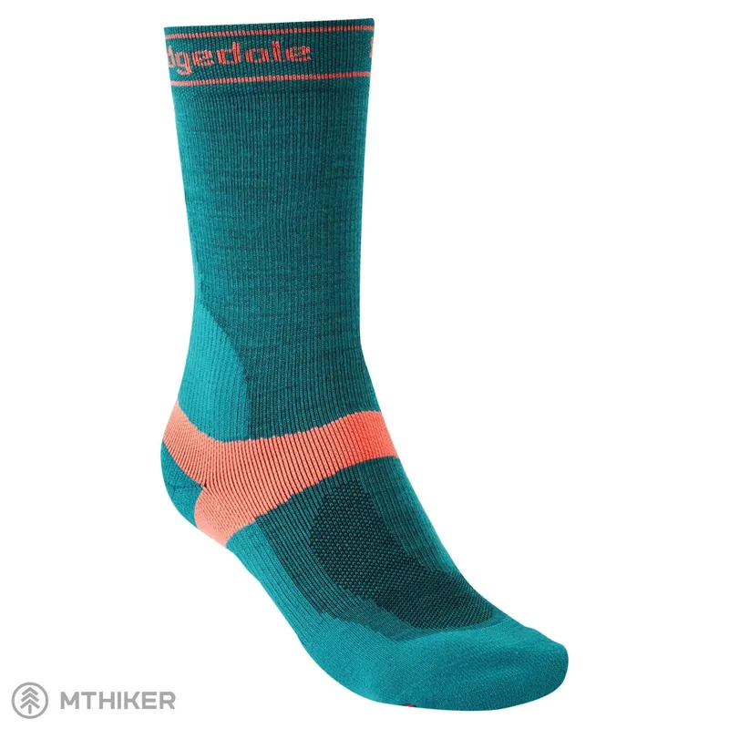 Bridgedale MTB Mid Season Weight T2 Merino Sport Boot dámské ponožky, teal Nejlepší Cena
