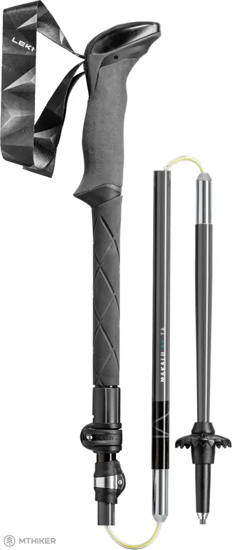 Speciální Cena Leki MAKALU FX TA hole, 110 - 130 cm, petrol/black/silvergray