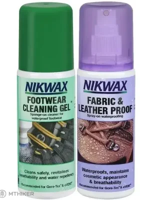 Nikwax Twin Nubuck & Suede Spray + Footwear Cleaning Gel Brush, 2 x 125 ml Originální
