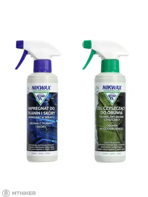 Výhodná Nabídka Nikwax Twin Fabric & Leather Spray/Footwear Cleaning Gel Spray, 2 x 300 ml