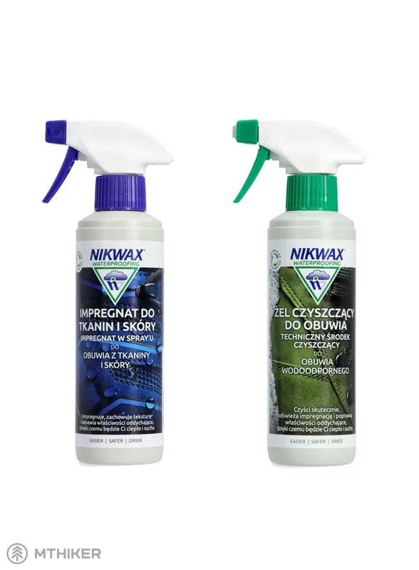 Výhodná Nabídka Nikwax Twin Fabric & Leather Spray/Footwear Cleaning Gel Spray, 2 x 300 ml