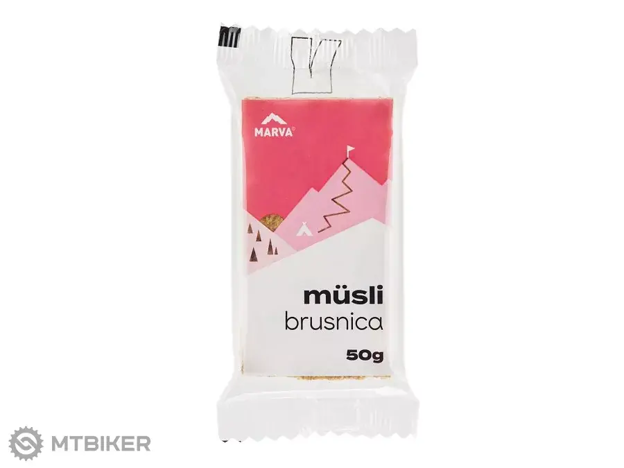 Zlevněný MARVA MÜSLI energetická tyčinka, 50 g, brusinka