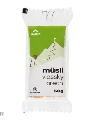 Objednat Nyní MARVA MÜSLI energetická tyčinka, 50 g, vlašský ořech