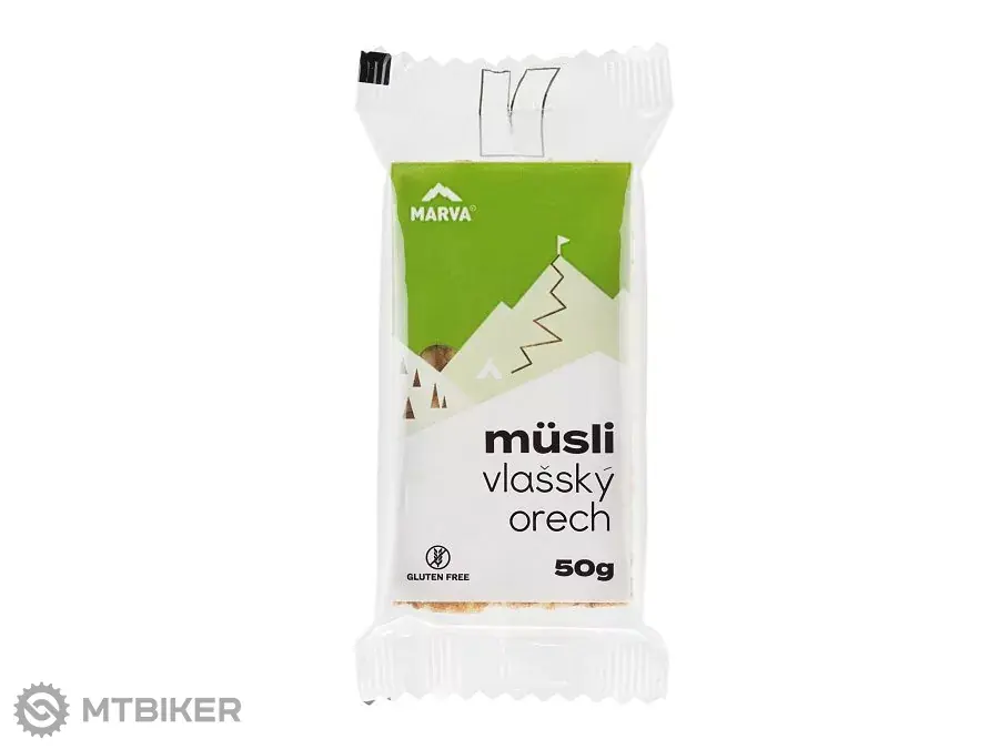 Objednat Nyní MARVA MÜSLI energetická tyčinka, 50 g, vlašský ořech