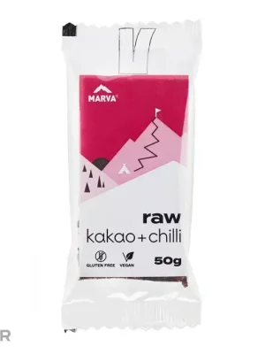 Hit Sezóny MARVA RAW tyčinka, kakao + chilli, 50 g