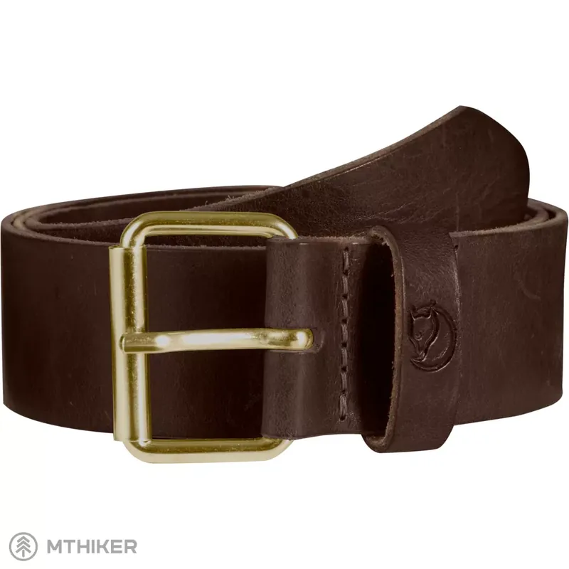Fjällräven Singi opasek, 4 cm, Leather Brown Oblíbený