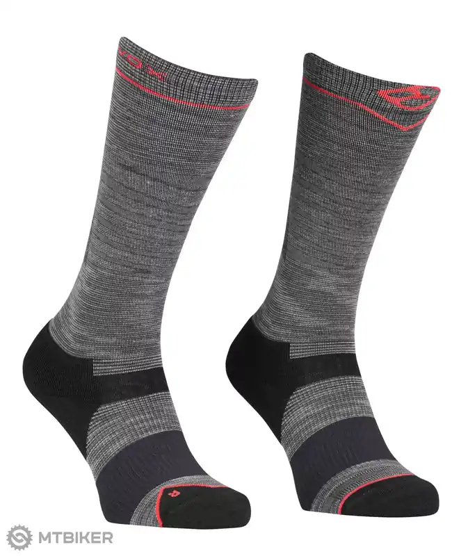 Vrácení Zdarma ORTOVOX Ski Tour Light Compression Long dámské podkolenky, iron grey blend