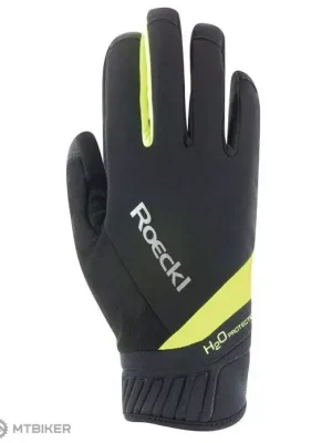 Oblíbený Roeckl Ranten rukavice, černá/fluo žlutá