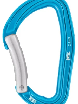 Rychlé Dodání Petzl DJINN karabina/přehlý zámek, tyrkysová