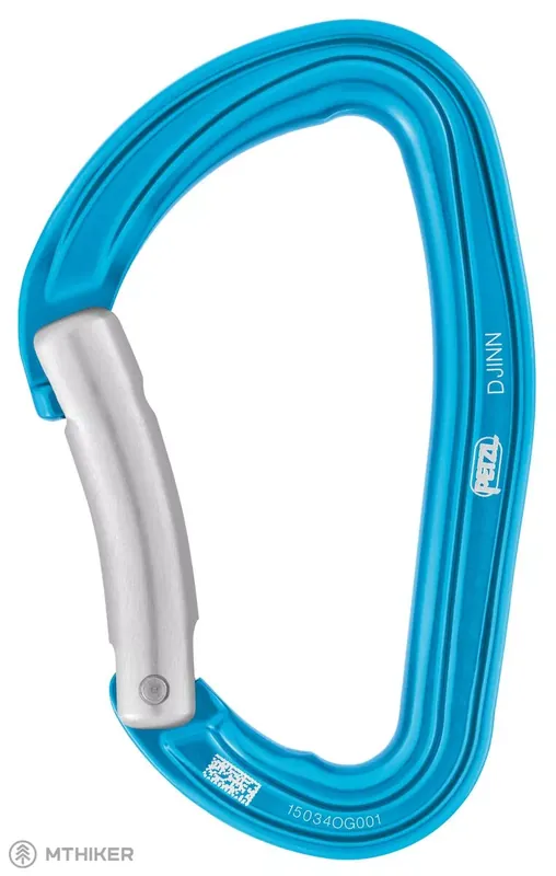 Rychlé Dodání Petzl DJINN karabina/přehlý zámek, tyrkysová