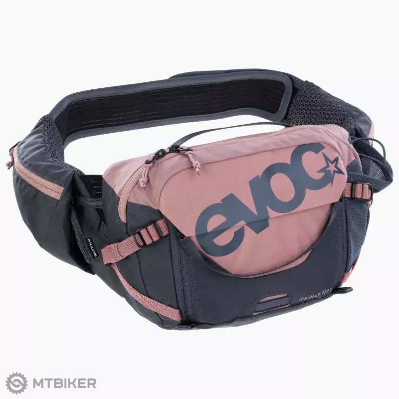 EVOC HIP PACK PRO 3 ledvinka, 3 l, rezervoár 1.5 l, dusty pink/carbon grey Originální