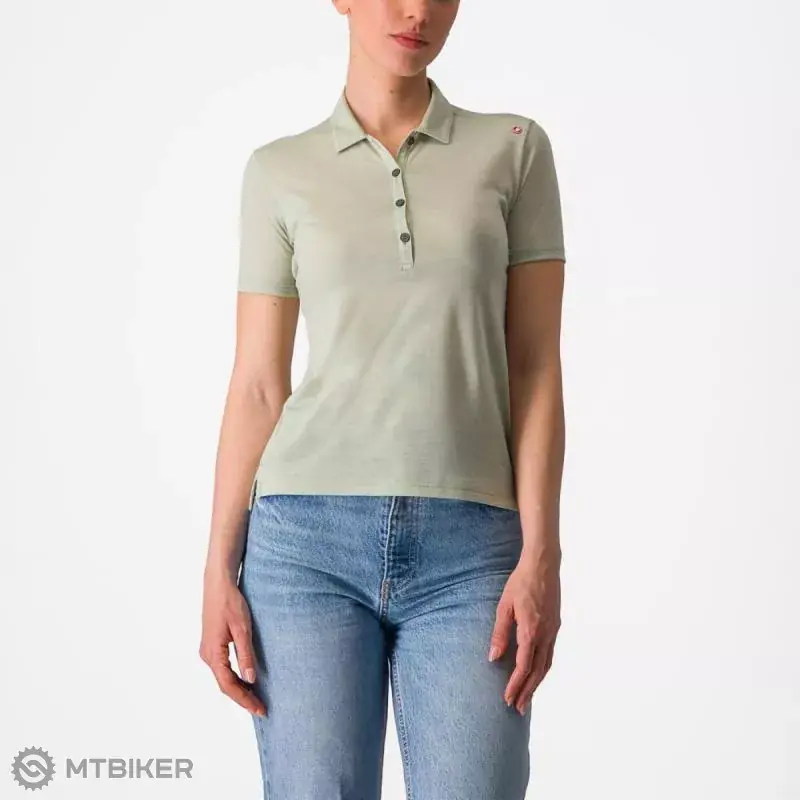 Nejlepší Volba Castelli MERINO W POLO dámské tričko, pouštní zelená