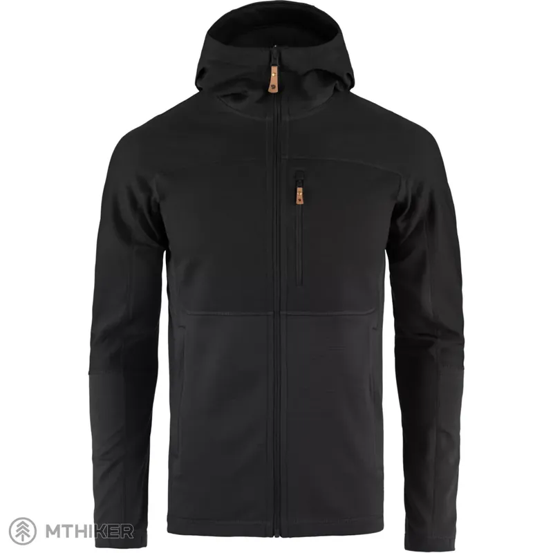 Fjällräven Abisko Trail Fleece mikina, černá Omezená Nabídka