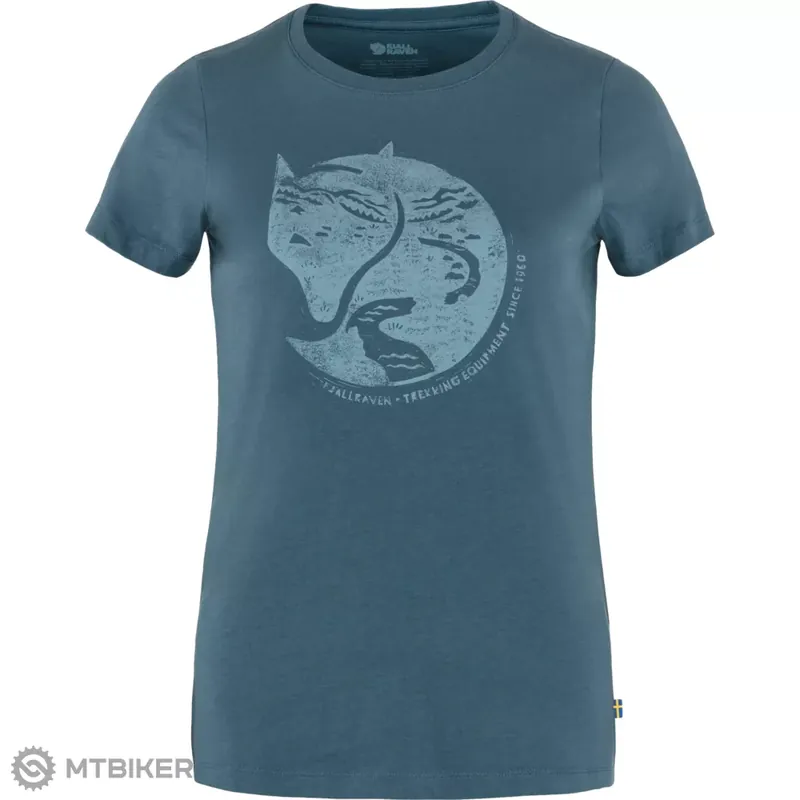 Časově Omezené Fjällräven Arctic Fox dámské tričko, Indigo Blue
