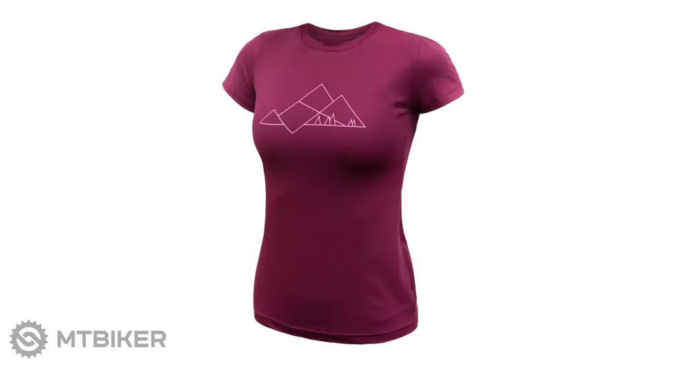 Must-Have Sensor COOLMAX TECH GEO MOUNTAINS dámské triko, lilla