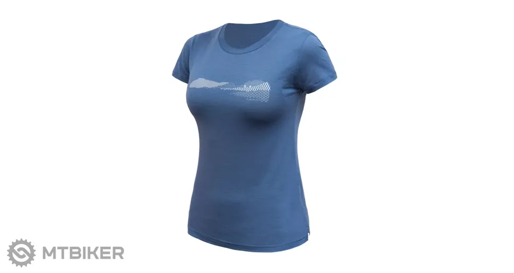 Přímo Od Výrobce Sensor MERINO AIR HILLS dámské triko, riviéra blue