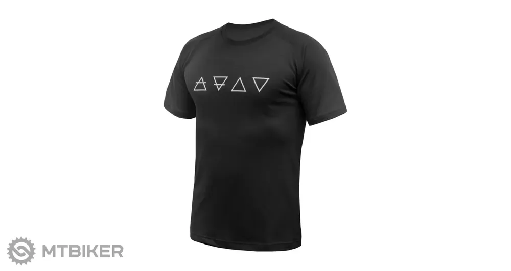 Zlevněný Sensor MERINO BLEND ELEMENTS triko, černá