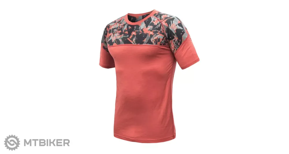 Sensor MERINO IMPRESS triko, terracotta/rush Nejlepší Volba