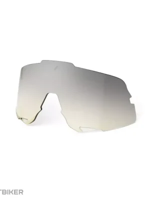 100% GLENDALE náhradní sklo, Low/light Yellow Silver Mirror Autentický